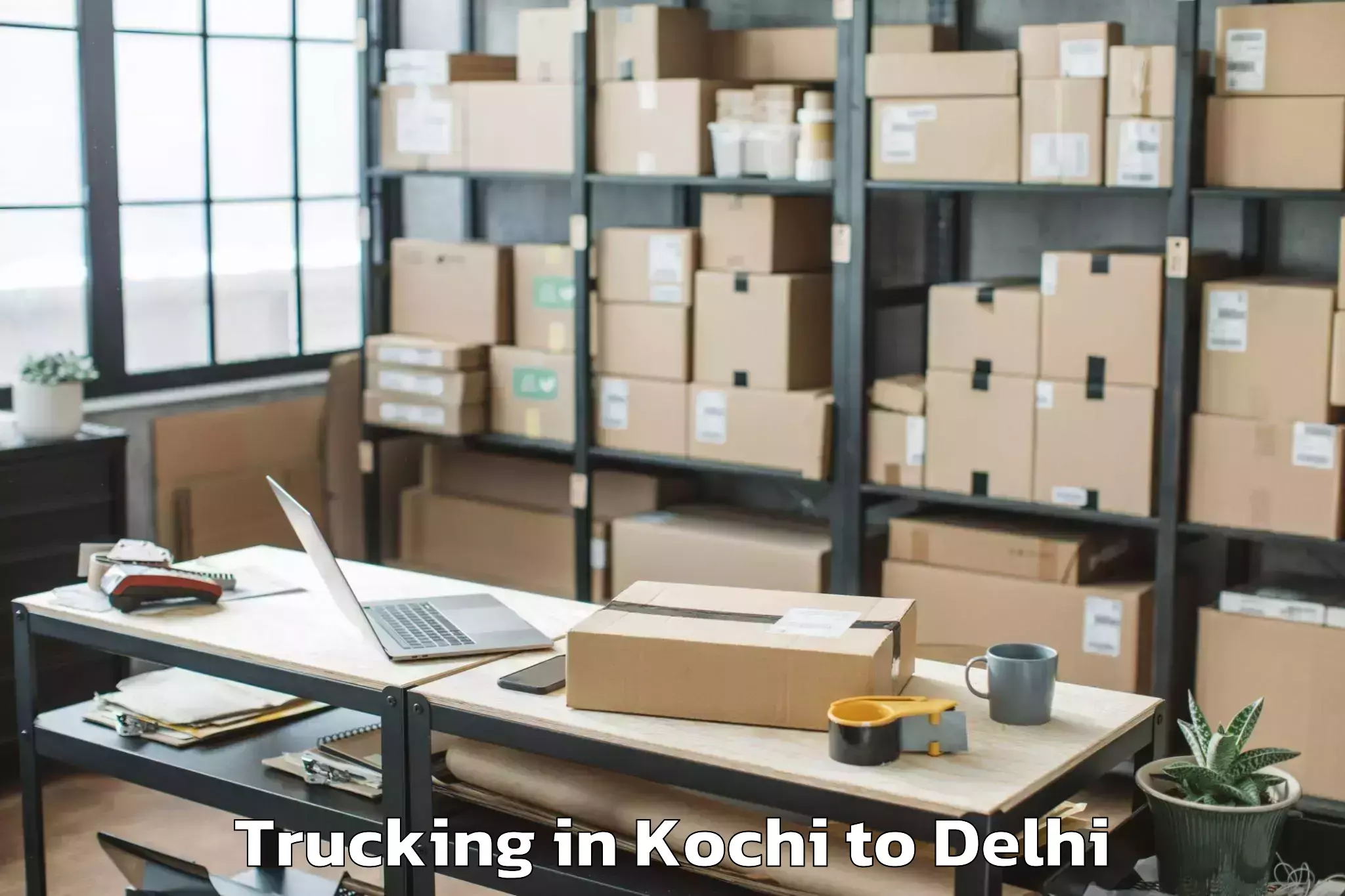 Expert Kochi to Alipur Trucking